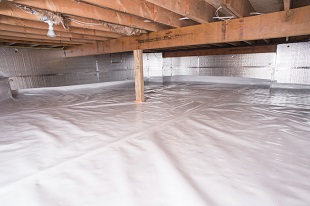 crawl space vapor barrier in Veradale installed by our contractors