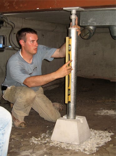 Crawl Space Jacks Installed by Authorized Foundation Contractors Near  Spokane, Post Falls, Coeur d'Alene | Warranted Crawl Space Support Posts in  Idaho and Washington